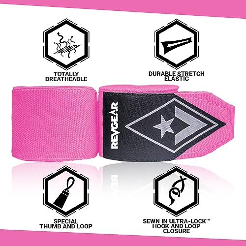 Revgear 2-Inch Wide Elastic Hand Wrap - color: Pink