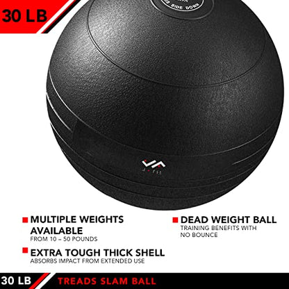JFIT JFIT Slam Ball - color: Classic Black, size: 30 LB