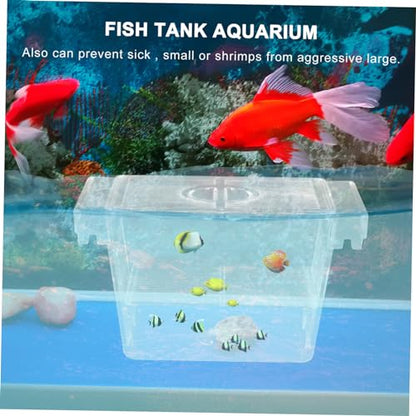 Fish Isolation Box for Betta Fine Mesh Breeding Incubator with Durable for Fish Shrimp and Newborns Easy Attachment to Aquariums