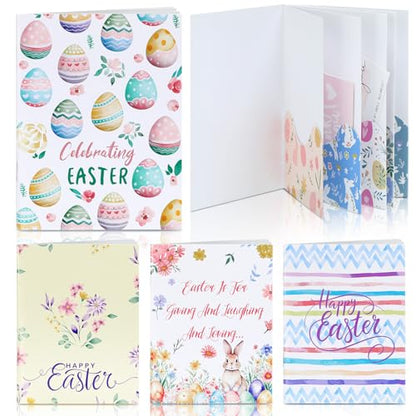 AmazingSpark 4 Set Mini Easter Gift Card Book Bunny Money Holder Envelope Booklet for Cash Easter Surprise Money Card Sleeve Book Eggs Rabbit Party Gift for DIY Basket Stuffer Spring Holiday Decor - style: Easter