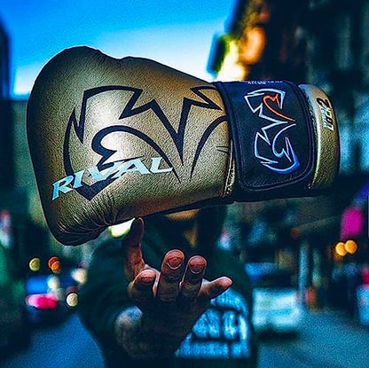 RIVAL Boxing RS11V Evolution Sparring Gloves, Extra-Thick 2” Padding, V-Strap Wrist Lock 2 System, Large Hand Compartment, and 15 Degree Angle Cuff - color: Red, size: 18 oz.