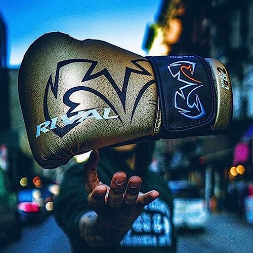 RIVAL Boxing RS11V Evolution Sparring Gloves, Extra-Thick 2” Padding, V-Strap Wrist Lock 2 System, Large Hand Compartment, and 15 Degree Angle Cuff - color: White, size: 14 oz.