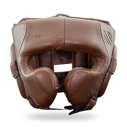 Sanabul Battle Forged Professional Boxing Headgear for Men Martial Arts Kickboxing MMA Head Gear Fighting & Sparring Helmet Full-Face Protection