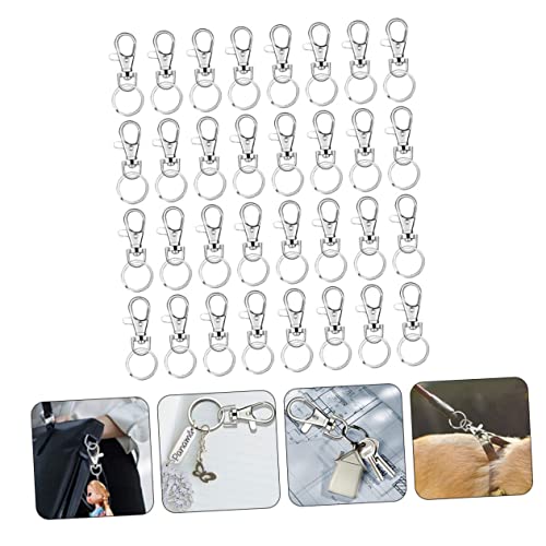 Housoutil 160-Piece Lobster Clasp Keychain Accessory Set Metal Dog Buckles Spring Snap Hooks for Bags Luggage and DIY Projects