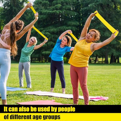 Deekin 20 Pcs Resistance Bands Resistance Loop Exercise Bands Exercise Equipment Elastic Drap Ring for Women and Men Home Fitness, Gym, Yoga - color: Yellow, size: 25 lbs
