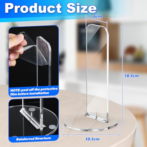 Cosmos 1 Pair Boxing Glove Holder Rack Boxing Gloves Display Stand Sports Gloves Vertical Display Rack Desk Stand, Acrylic Stand & Withstand Design
