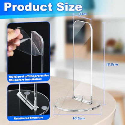 Cosmos 1 Pair Boxing Glove Holder Rack Boxing Gloves Display Stand Sports Gloves Vertical Display Rack Desk Stand, Acrylic Stand & Withstand Design