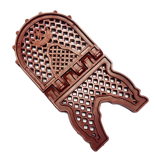 Rahel Holy Book Stand for Pooja puja Gita Quran Bible Stand Holder. Folding Religious Plastic Prayer Wooden Book (Large, RED) - color: Red
