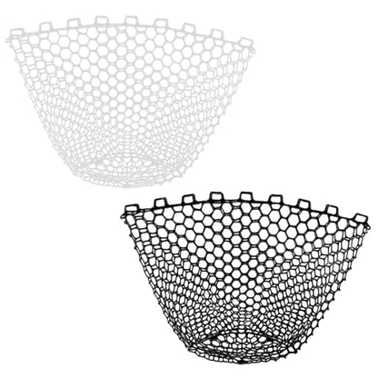 Alwonder Fishing Nets Silicone Replacement Netting, Clear Black Fly Ice Fishing Net Landing Kayak Nets Without Handle for Freshwater Saltwater Foldable Soft Flexible Trout Net Silicone Mesh - color: Black, size: 3525