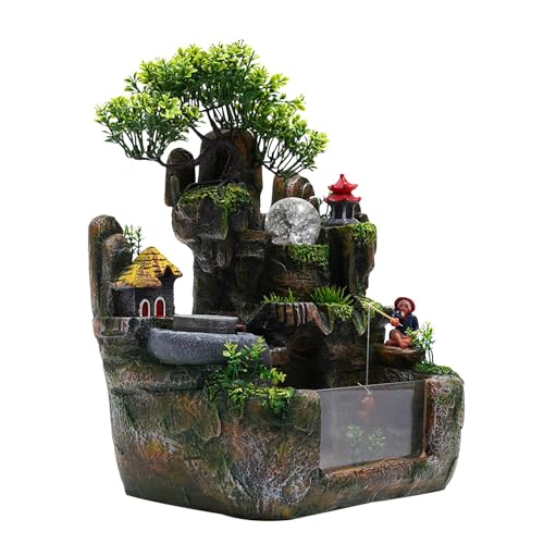 Fountain Rockery Ornaments Fish Tank Decor Modern Desktop Fountain Accessories Tabletop Water Fountain