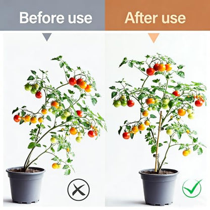 RAINFLOW 200 PCS Plant Clips - Orchid Clips for Vines, Stakes and Trellises | Small Plant Support Clips for Orchids, Climbing Vines, Flower Stems, Indoor Plants, Stakes and Trellises