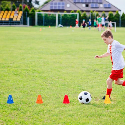 Mini Traffic Cones, Agility Training Cones Plastic Marker Cones, Small Practice Cones - style: With holes
