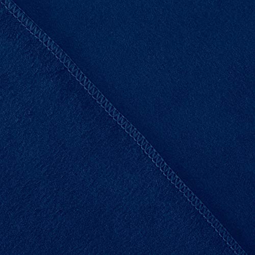 XL 여행용 타월 - 2in1 대형 빠른 건조 엑스트라 소프트 극세사, 13가지 색상, 체육관, 수영 연습, 여행, 배낭여행, 캠핑, RV, 해변, 비상 가방, 기숙사, 작은 집, 밴 또는 캠핑카용 경량 - color: 네이비 블루