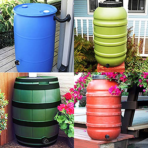 2 PCS Rain Barrel Bulkhead Fitting kit with Plugs and Hole Saw Tool, 3/4 Inch PVC Spigot Connector Kit for Rain Barrels Water Tanks Pools Aquariums Tubs (Bulkhead 3/4 Inch) - size: 3/4 Inch (Diameter 25mm)
