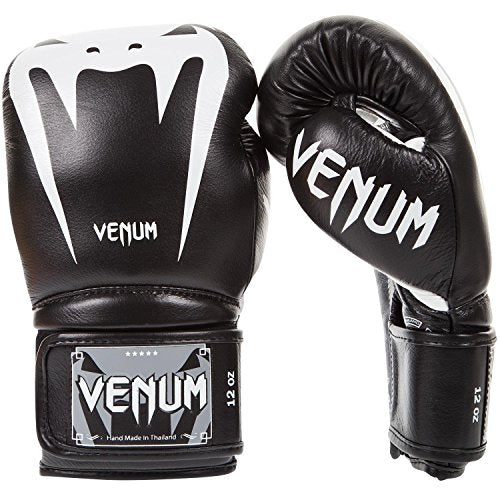 Venum Giant 3.0 Boxing Gloves - Nappa Leather - color: Black/White, size: 12 oz