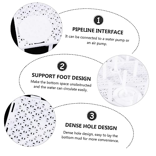 COLLBATH 10pcs Aquarium Filtering Plates Sand Divider Board for Fish Tank Easy to Install Bottom Pad High Water Permeability Splicing Combination for Custom Aquatic Environment