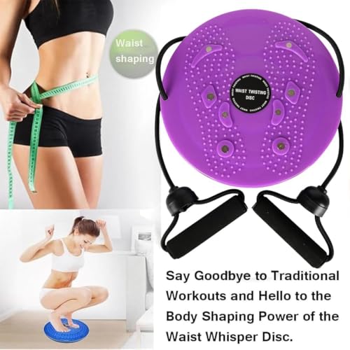 Waist Sculptor, 2026 New Lovely Waist Twister Machine Exercise with Arm Bands, Adjustable Ab Twister Board Twisting Waist Disc for Legs, Buttocks, Hip Exercise Training, Shaping the Body - color: Pink