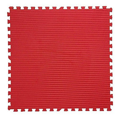 Square Brands - MMA EVA Foam Interlocking Puzzle Mats - 40" x 40" - color: Red