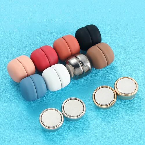 6 Pairs Hijab Fasteners Scarf Clip Buttons Magnet Brooch Collar Cufflink Hijab Scarf