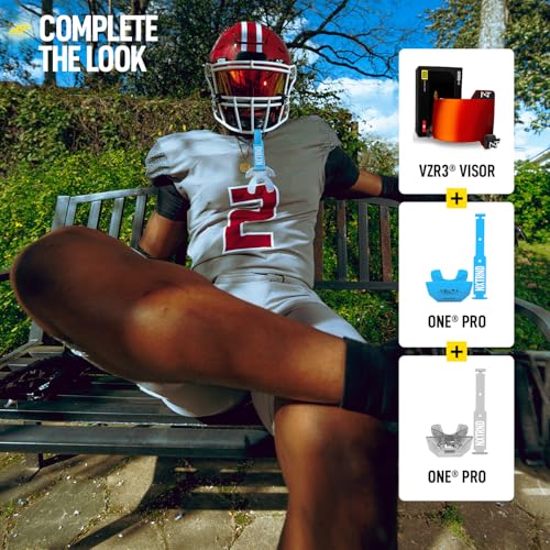 Nxtrnd One Pro Football Mouth Guard, Interchangeable Strap, Fits Adult & Youth (Transparent) - color: Transparent Pro