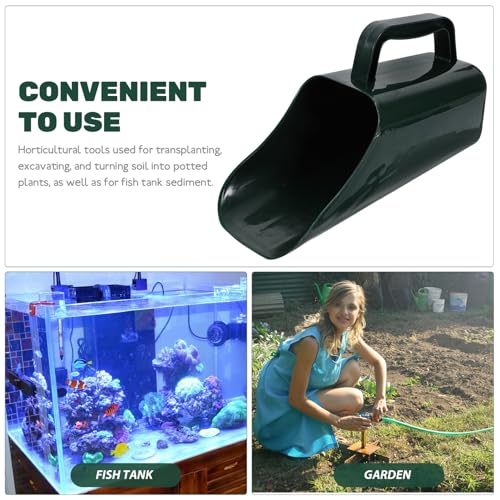 WOONEKY 2pcs Aquarium Sediment Cleaning Scoop Set, Reusable Fish Tank Gravel Shovel with Water-Permeable Design, Handheld Mud and Sand Sifter for Aquarium Maintenance and Fish Tank