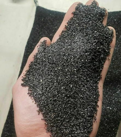 The Frog House Black Aquarium Sand Substrate (35lbs) - size: 35 pounds