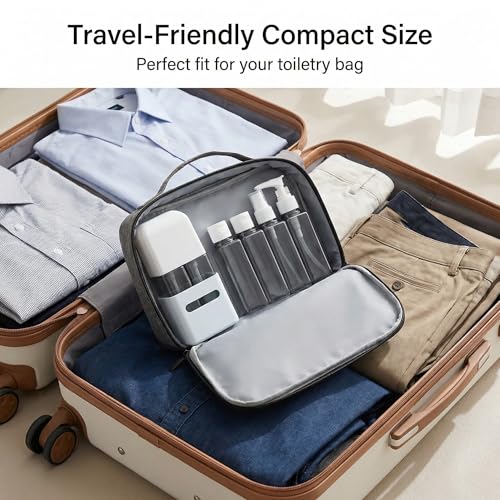 4 in 1 Travel Dispenser Bottle Refillable 4 in 1 Travel Dispenser 60ml Travel Bottles Leakproof Travel Size Containers for Toiletries Shampoo Lotion Blue - color: Blue