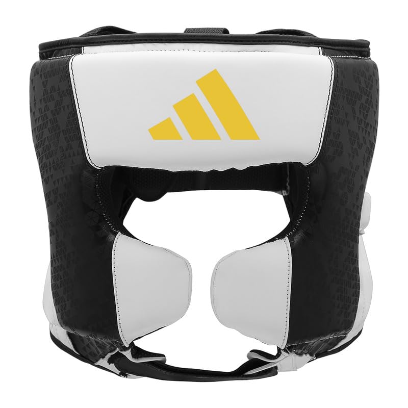 Adidas x Anderson Silva Head Guard - Premium PU Outer Shell, Multi-Density Foam Padding, CE Tested and Approved for Safety, Adjustable Velcro Straps for a