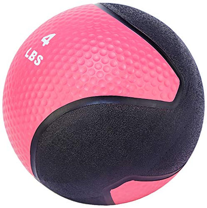 Fitvids Slam Medicine Wall Balls Workout Exercise Fitness Weighted Balls for Cross Training, Strength and Conditioning Exercises, Cardio and Core Workouts - style: 4 Pounds