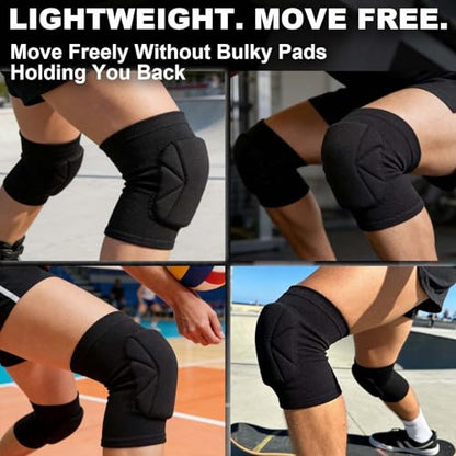 Skating Knee Pads for Sports, Volleyball Knee Pad for Wrestling, Dancing - Adult & Youth Foam Padded Compression Knee Support for Skateboarding, Climbing, Riding Scooter - Soft & Protective Gifts, Black S - size: Small