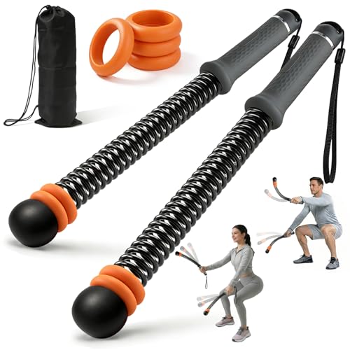 Cordless Battle Ropes Adjustable Weighted with 8 Removable Weight Rings, Portable Ropeless Battle Ropes for Home Gym, HIIT, Functional and Full Body Workout for Women and Men