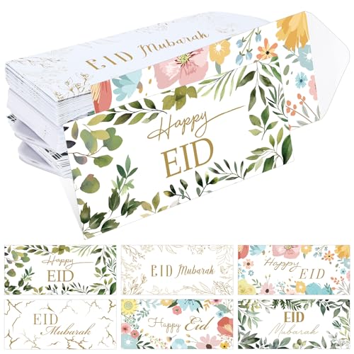 150 Pcs Eid Mubarak Money Envelopes 6.5x2.88 Inch Eid Al Adha Cash Gift Card Holders Pocket Muslim Gift Envelopes for Holiday Party Supplies Celebrations Decorations(Natural) - style: Natural