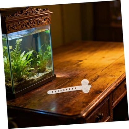 Unomor 50pcs Aquarium Suction Cups with Cable Straps for Secure Attachment of Air Hose and Filter Tubes in Fish Tanks, Sturdy Plastic Hose Holders Compatible with Aquarium Planters