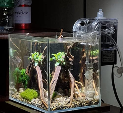 AWXZOM Small Nano Rimless Tank, Clear Glass Fish Tank, 1.1 Gallon, 7.8x5.5x5.9inch/20x14x15cm, Betta Fish Tank - size: 1.1Gallon 7.8x5.5x5.9inch/20x14x15cm