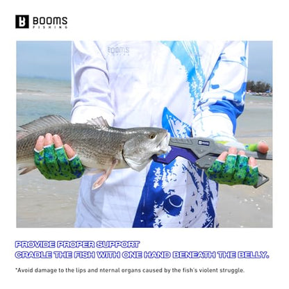 Booms Fishing G05 Lip Gripper Saltwater, 9.4" Plastic Catfish Grippers Pliers, Grabber Tool With Lanyard, Grips for Kayak Fishing Accessories, Great Holder for Caught Fish - color: Blue