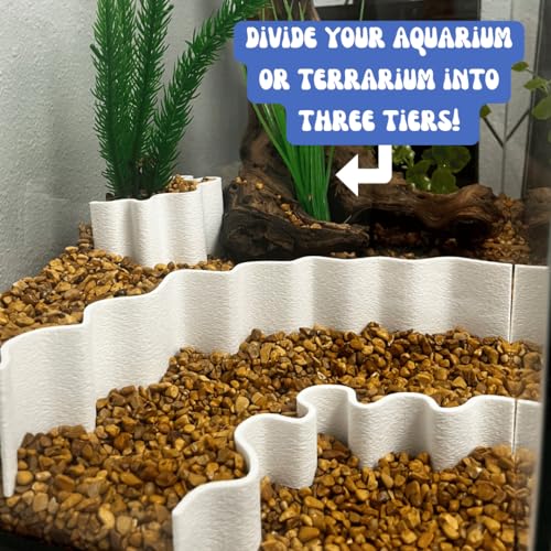 Chatelet REEFSHAPE Aquarium or Terrarium Substrate Cliffs Combo Pack | Separate Substrate Layers in Aquariums or Terrariums to Create Cliffs & Depth | Made in USA (Cliff Combo, White) - color: Cliff Combo, White