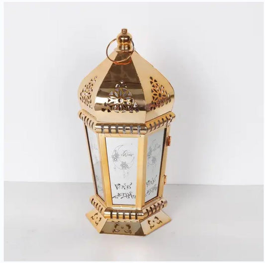 Ramadan Lantern Lights,Ramadan Candle Lantern,Eid Mubarak LED Lamp,Ramadan Hanging Lantern Decorations for Home Style 04 - color: Style 04