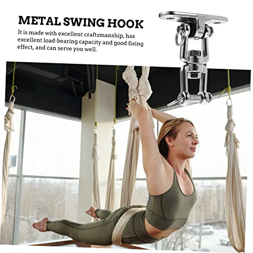 Abaodam 1 Set Rotating Hammock Fixing Hook Heavy Duty Indoor Swing and Outdoor Swing Hanging Kit for Sandbags Fitness Equipment