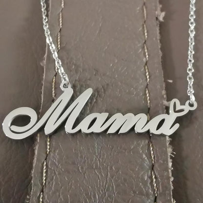 Custom Name Necklace Customized Personalized Plated Necklace for Mother Daughter Friendship Women Valentine's Day Christmas Birthday New Year Party - style: Alexandria Silver