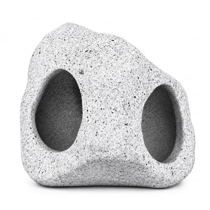Ceramic Aquarium Rock Cave Decor, Medium, Fish Tank Hideout Ornament for Betta, Shrimp and Cichlids
