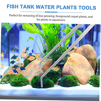 2pcs Long Aquarium Tweezers Professional Aquatic Plant Tongs for Aquascaping