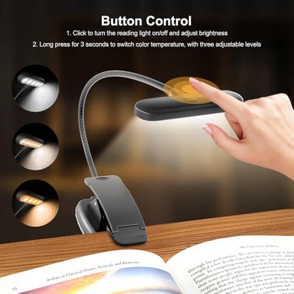 OPTIXCELL Book Stand for Reading with Light, Book Holders for Reading Hands Free, Adjustable Height & Angle, Fits Cookbook Recipe, Textbook, Foldable for Kitchen, Office, School,Gift for Book Lovers - style: Book Stand (Light)