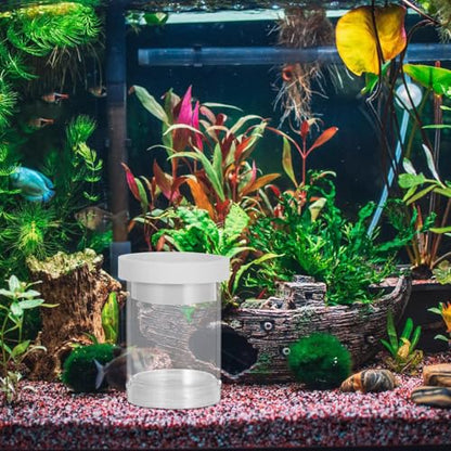 Fish Breeding Box Aquarium Isolation Chamber Floating Hatchery Incubator Net Small White Fry Nursery Tank for Guppy and Small Fish