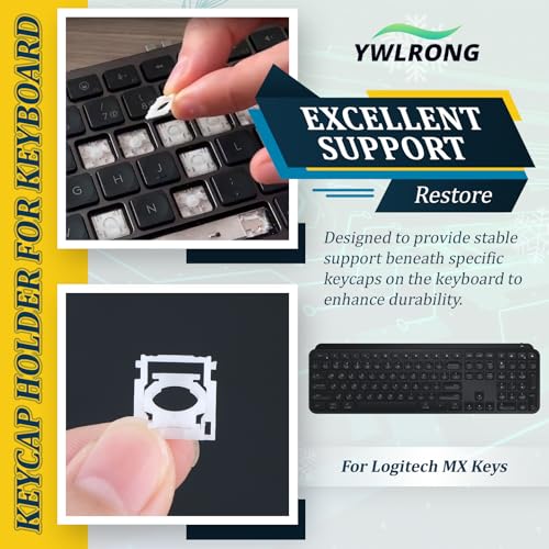 2PCS for Logitech MX Keys Keyboard Hinges Mechanical Keyboard Key Support Brackets Compatible with Logitech MX Keys Keycap Hinge Clips Replacement Accessories
