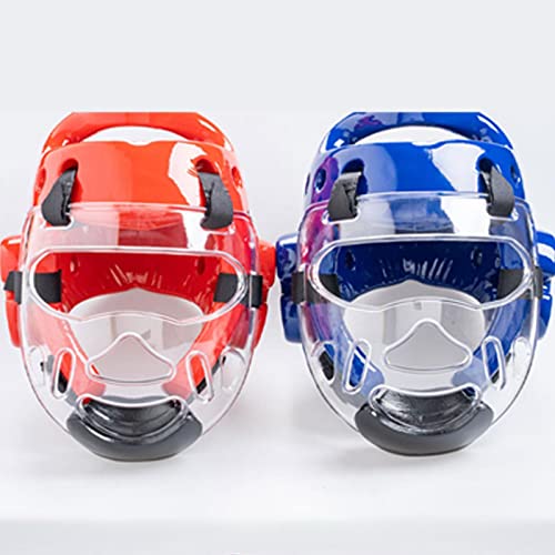 Clear Taekwondo Mask for Kids Adult Karate Mask Detachable Protector Head Gear Head Cover, Face Shield Thickening for Martial Arts Boxing Sparring Grapplings Muay Thai Kickboxing Training - color: Kids
