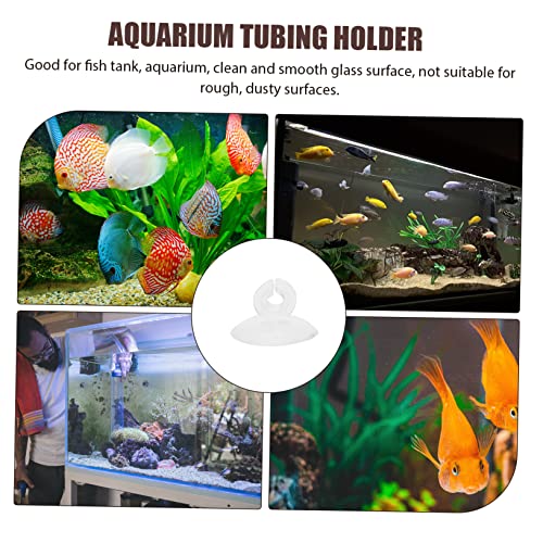 25pcs Aquarium Airline Tubing Holder Cups Easy to Install for Fish Tanks and Aquariums Strong Air Hose Management