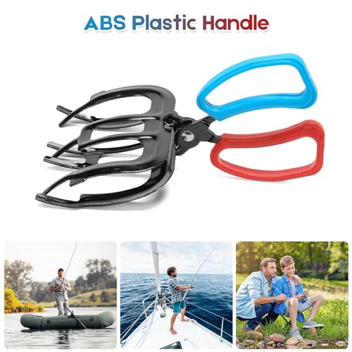 Fish Claw Gripper, Fishing Pliers Gripper, Claw Fish Gripper, Metal Fish Control Clamp Tong Tackle Tool, Multi-Functional Lightweight Non-Slip Fish Claw Gripper for Catch Fish Fishing Accessories