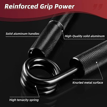 Hand Grip Strengthener Set, 6-Pack 50LB to 300LB Hand Grips Finger Strengthener, Heavy-Duty Grip Strength Trainer with Protective Foam for Forearm Exercise, Hand Gripper, Hand Therapy, Ideal for Home Gym and Muscle Building