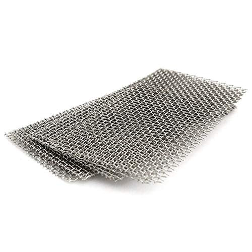LQ Industrial 10PCS 10x5cm Stainless Steel Wire Mesh Pad Aquarium Fish Tank Plants Moss Net