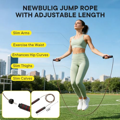 Agility Ladder Speed Training Equipment Set, 4 Adjustable Hurdles | 20 ft Ladder, 12 Cones, Jump Rope, Resistance Parachute, Soccer, Basketball, Football Practice Equipment for Youth, Adults